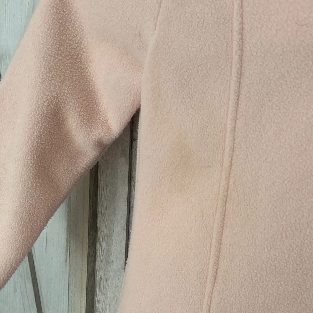 Kate Mack by Biscotti Light Pink Pea Coat with Floral Details